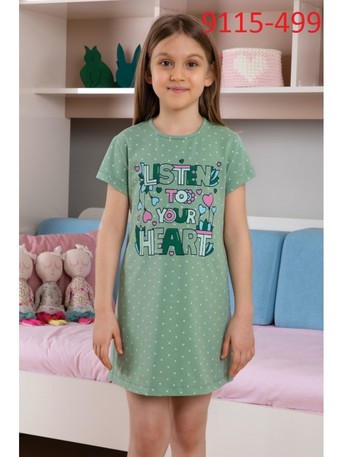 Ночная сорочка для девочки (арт. 9115-499) Baykar - фото 1