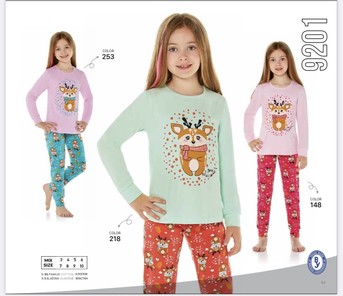 Пижама для девочек (арт. 9201) Baykar - фото 1
